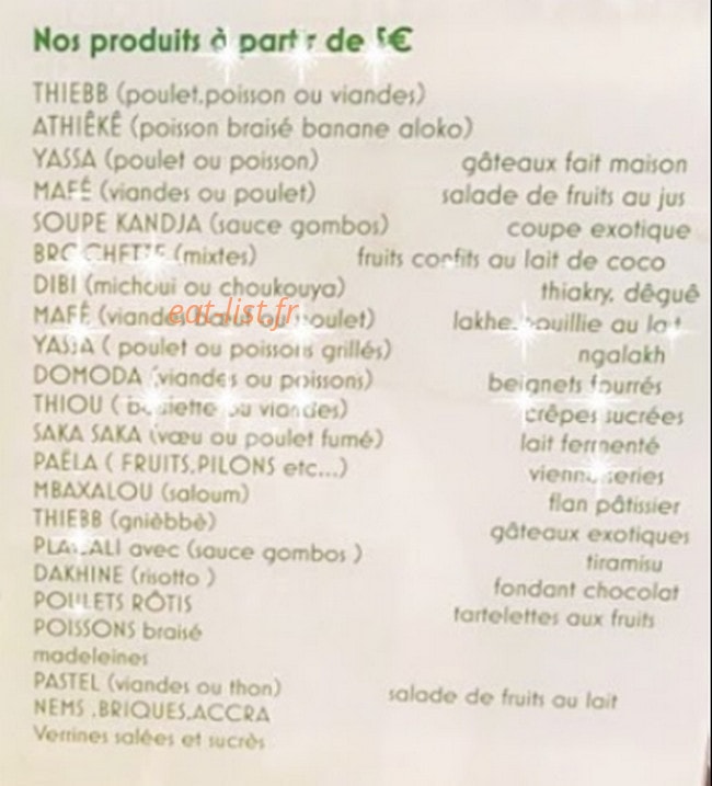 Les saveurs de fatou — carte page 3