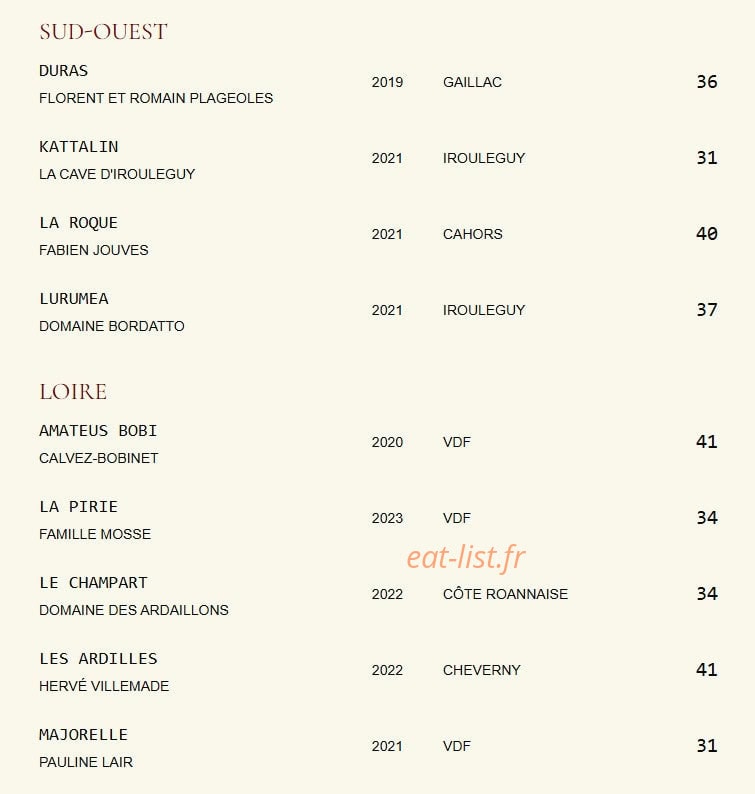 Les Volets Rouges — carte page 9