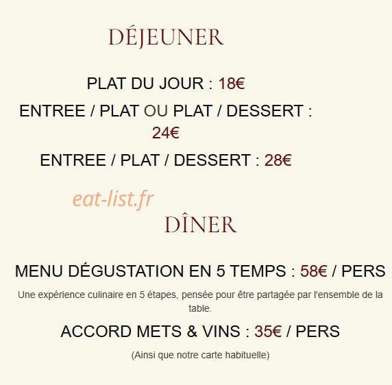 Les Volets Rouges — carte page 1