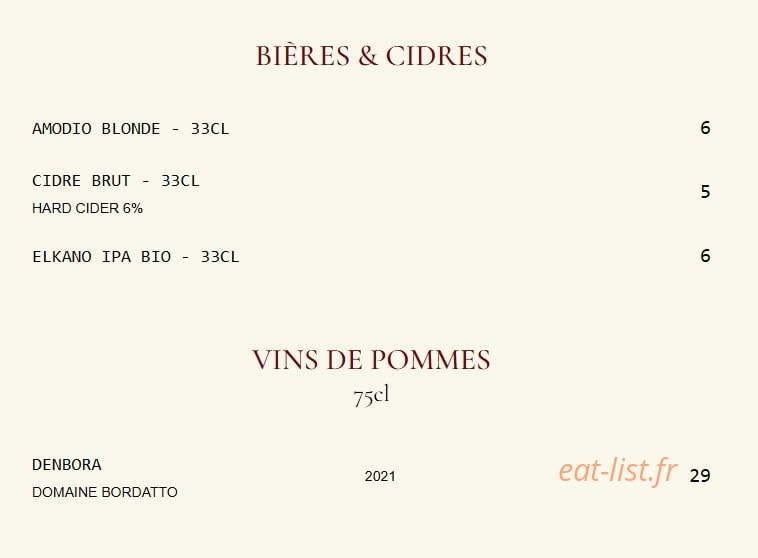 Les Volets Rouges — carte page 5