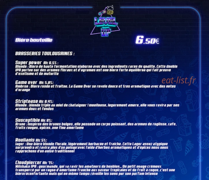 Level Up — carte page 3