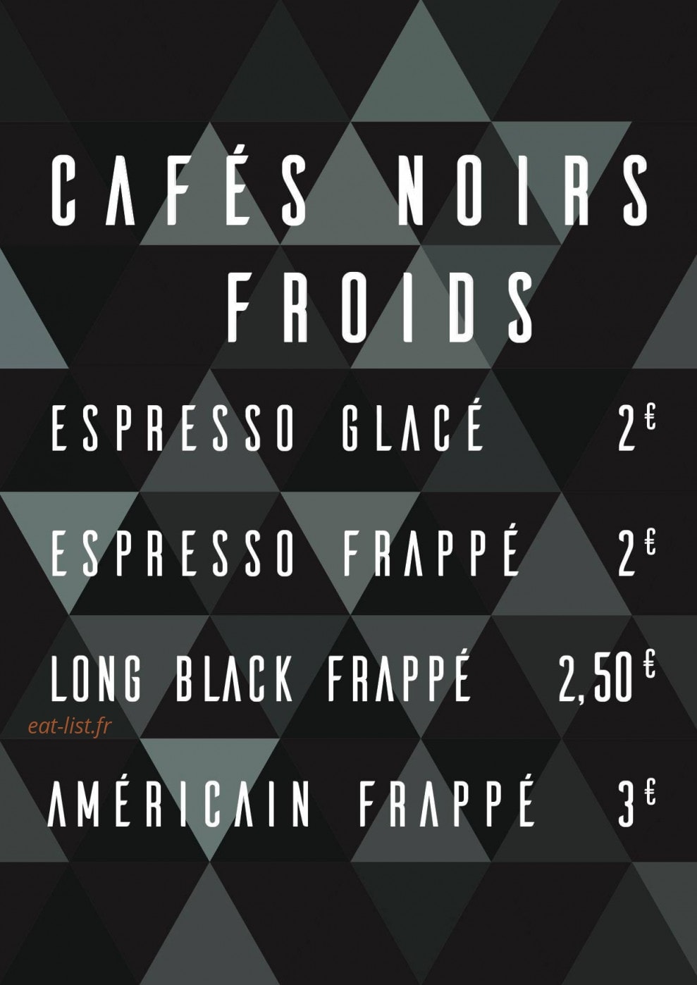 Lexington Café — carte page 5