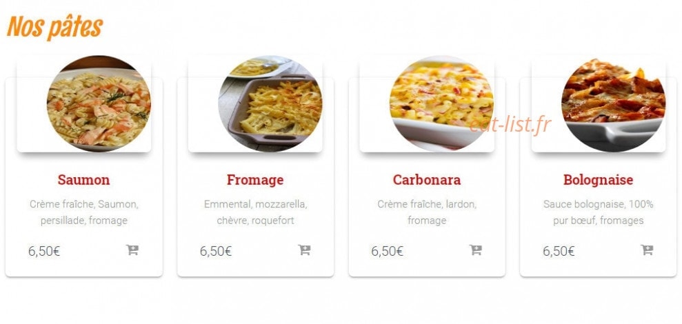 M et S Pizzeria — carte page 2
