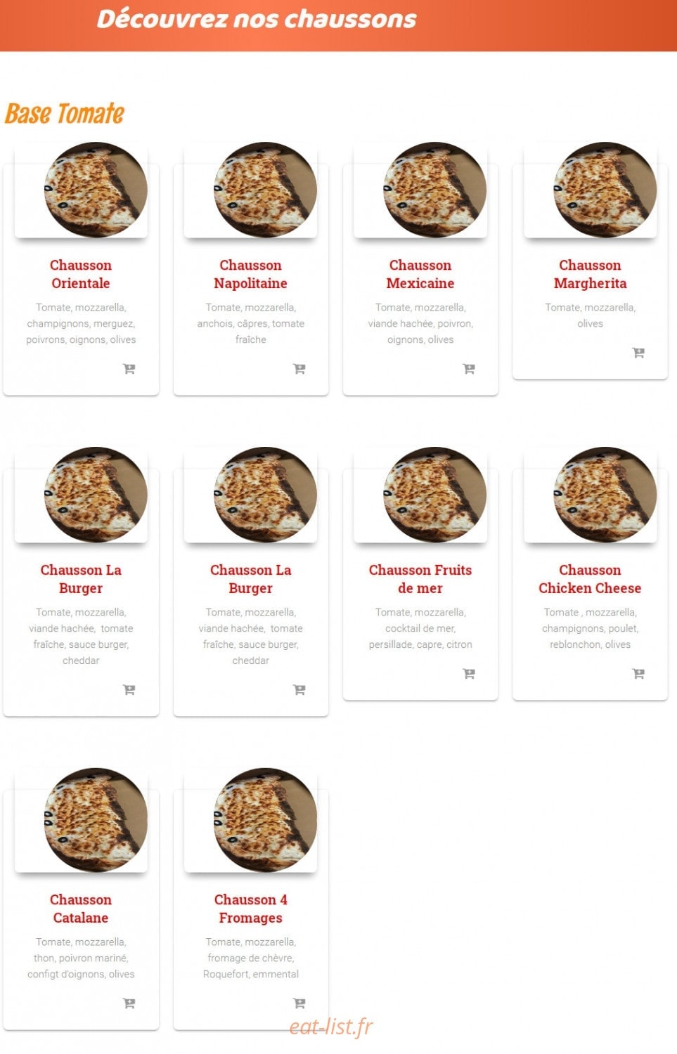 M et S Pizzeria — carte page 5