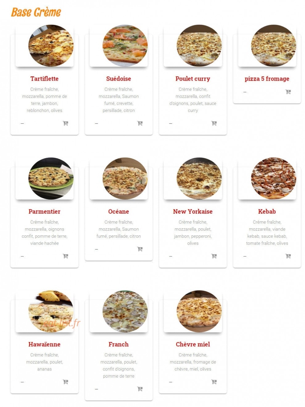 M et S Pizzeria — carte page 4
