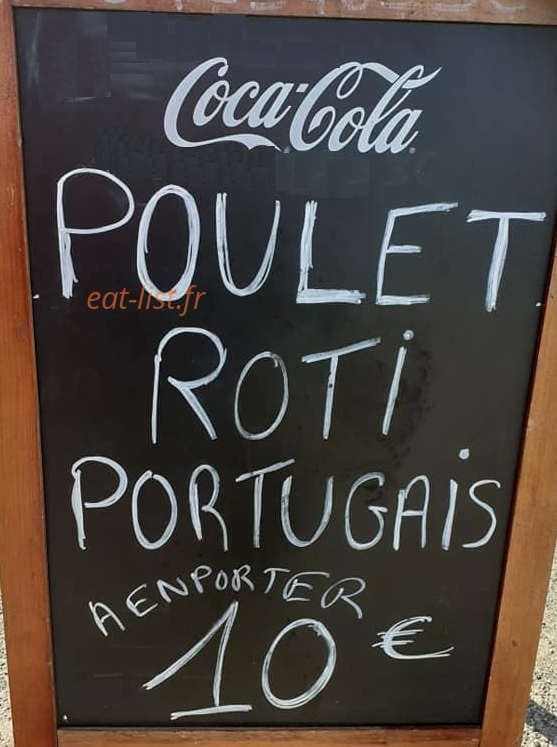 Carte et menu de Ma Loge Portugaise à Toulouse — Poulet rôti à emporter 10€