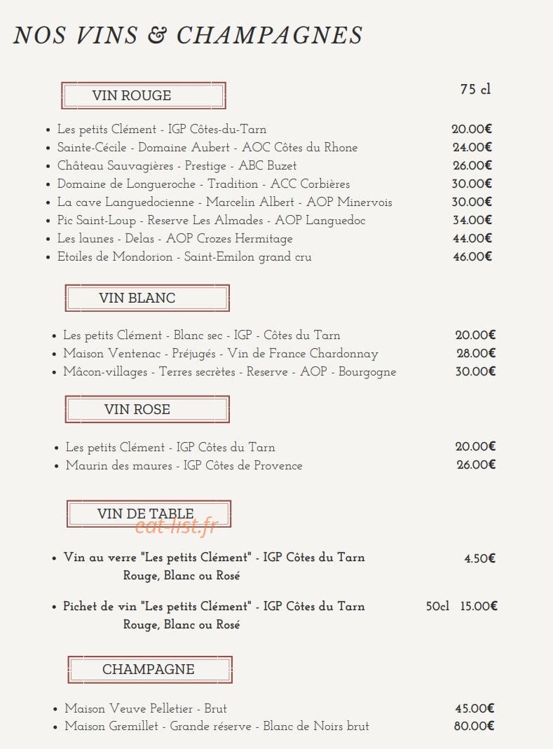 Maison du cassoulet — carte page 3