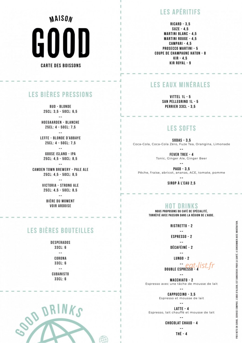 Maison Good — carte page 5