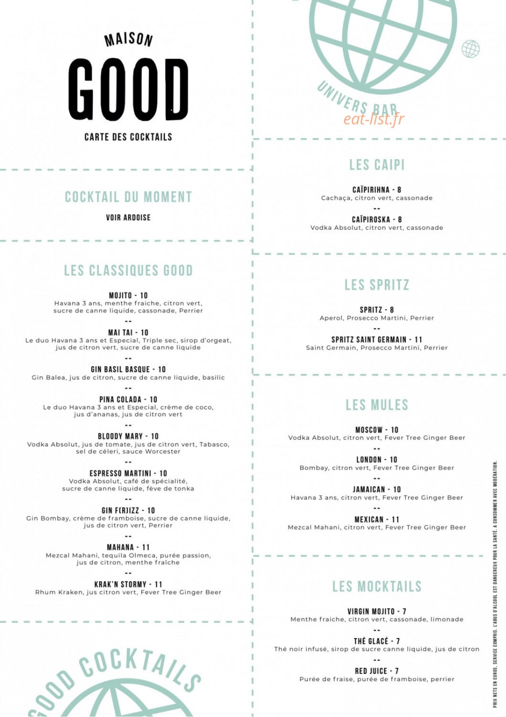 Maison Good — carte page 4
