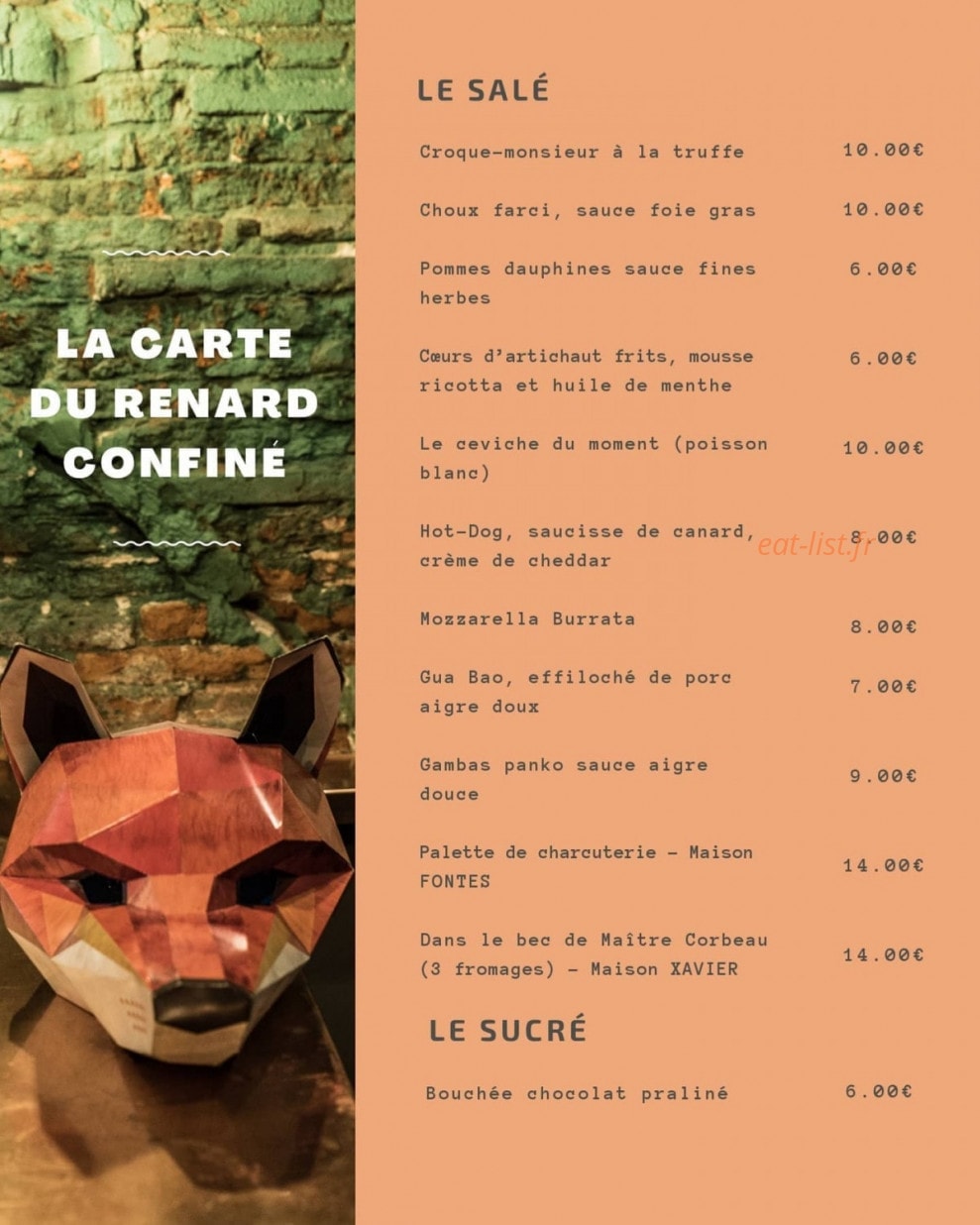 Maître Renard — carte page 1