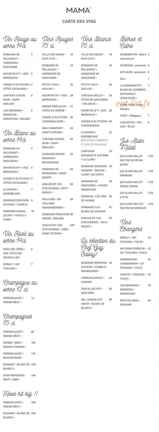 Mama Shelter — carte page 3