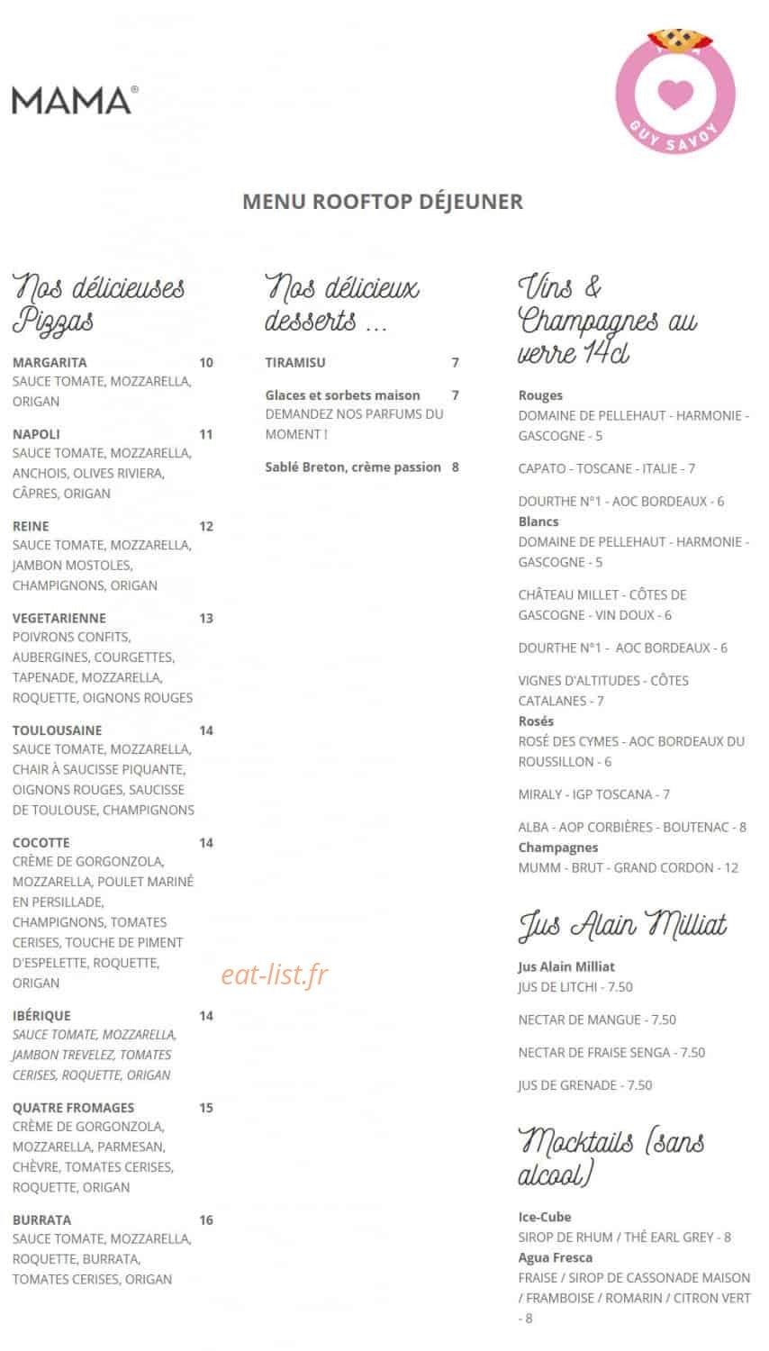 Mama Shelter — carte page 7