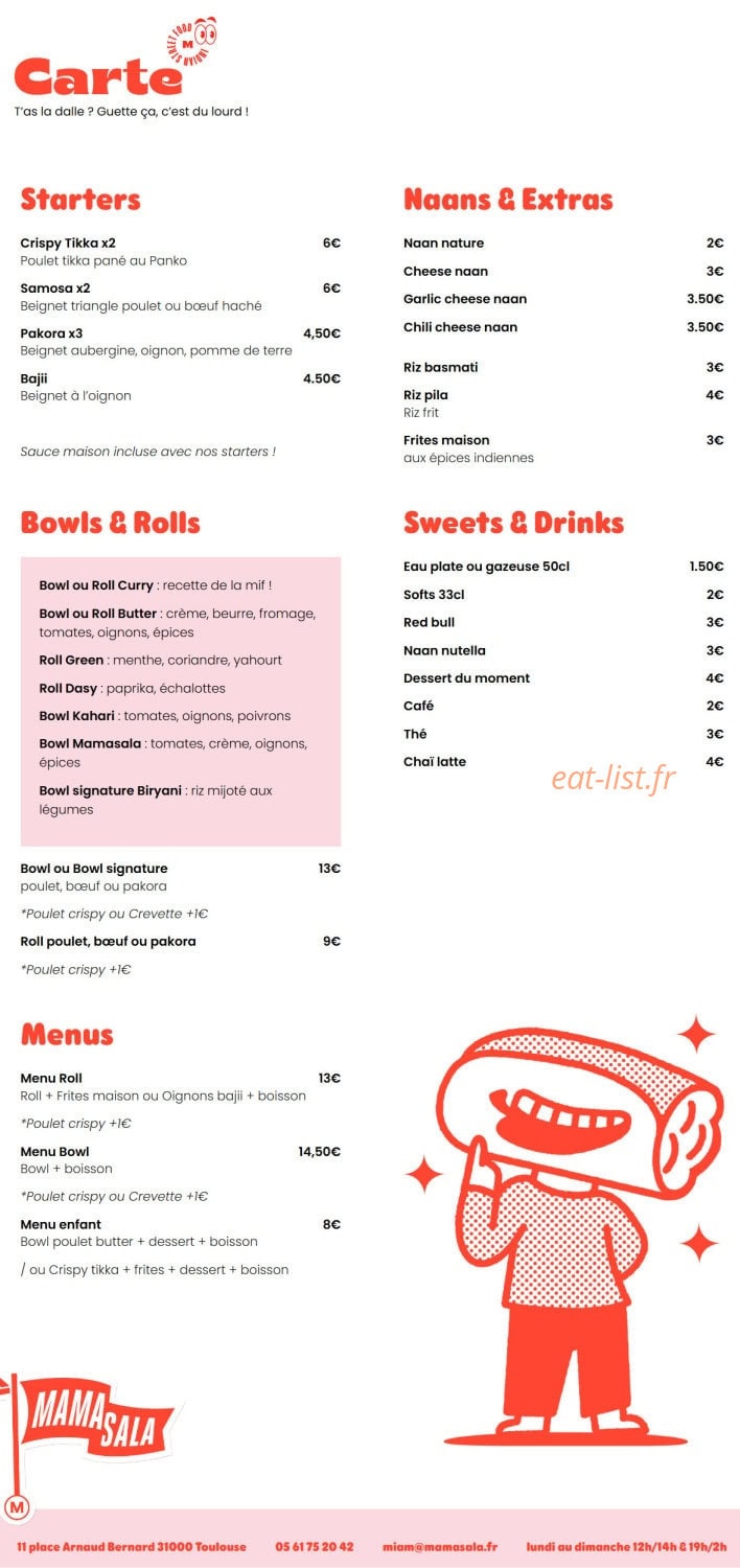 Mamasala — carte page 1