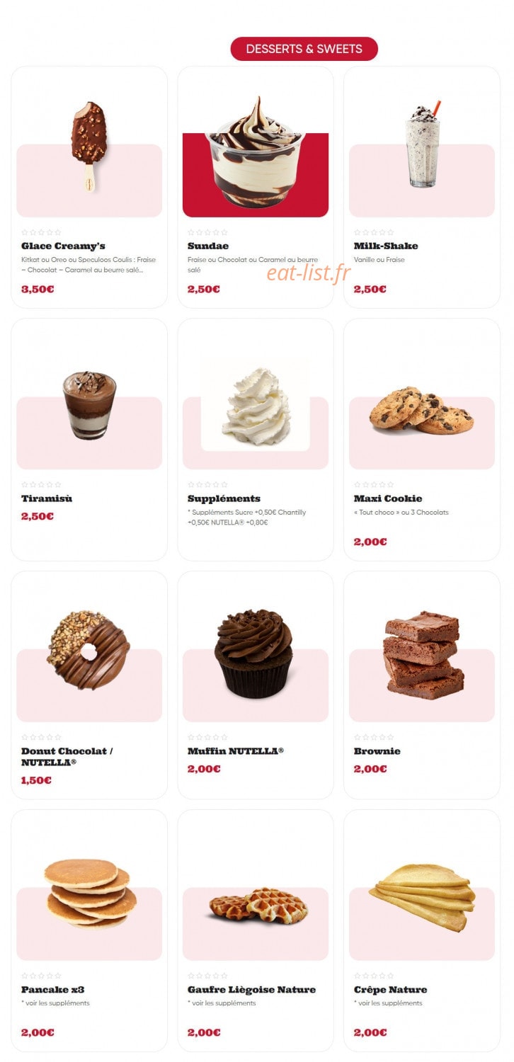 Mamy's — carte page 8