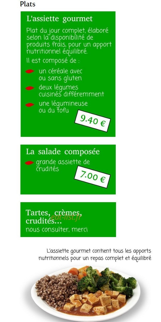 Manger Autrement — carte page 5