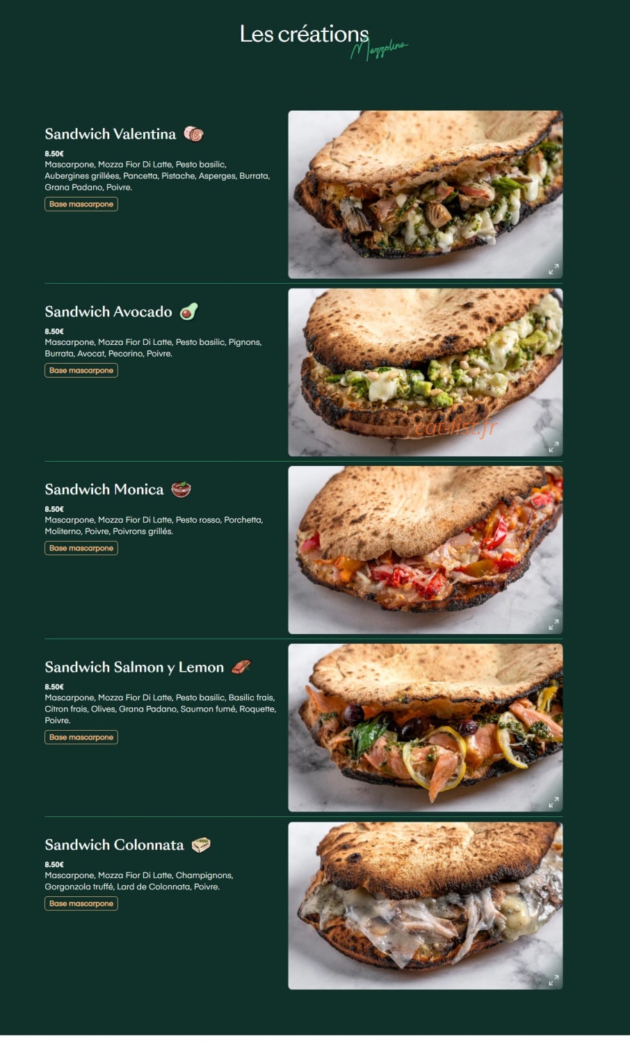 Mazzolina — carte page 5