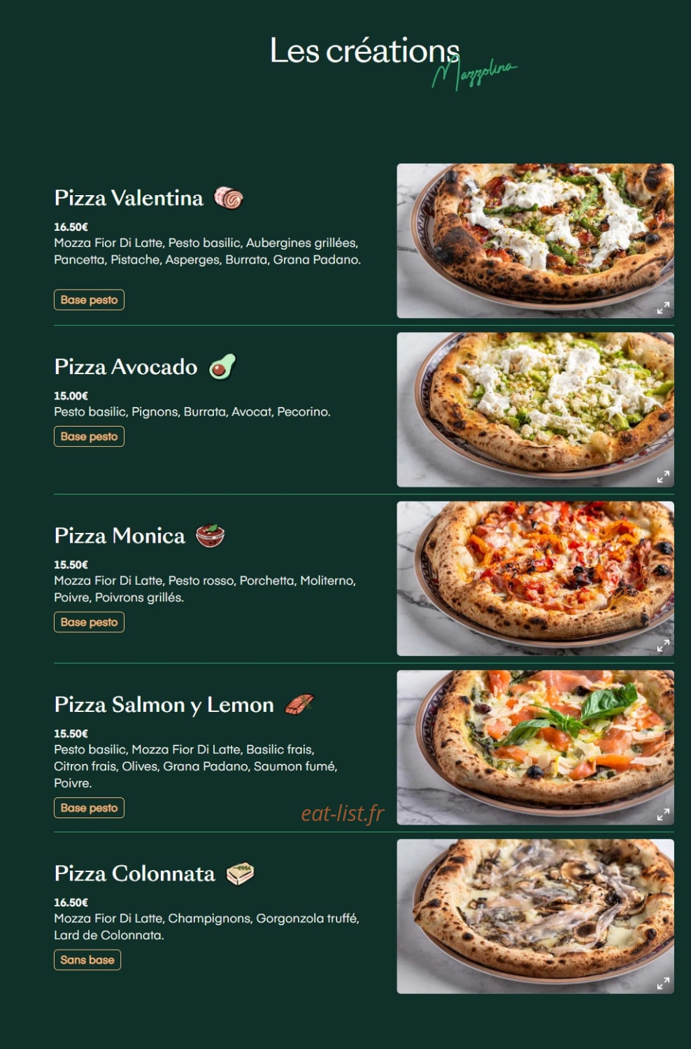 Mazzolina — carte page 1
