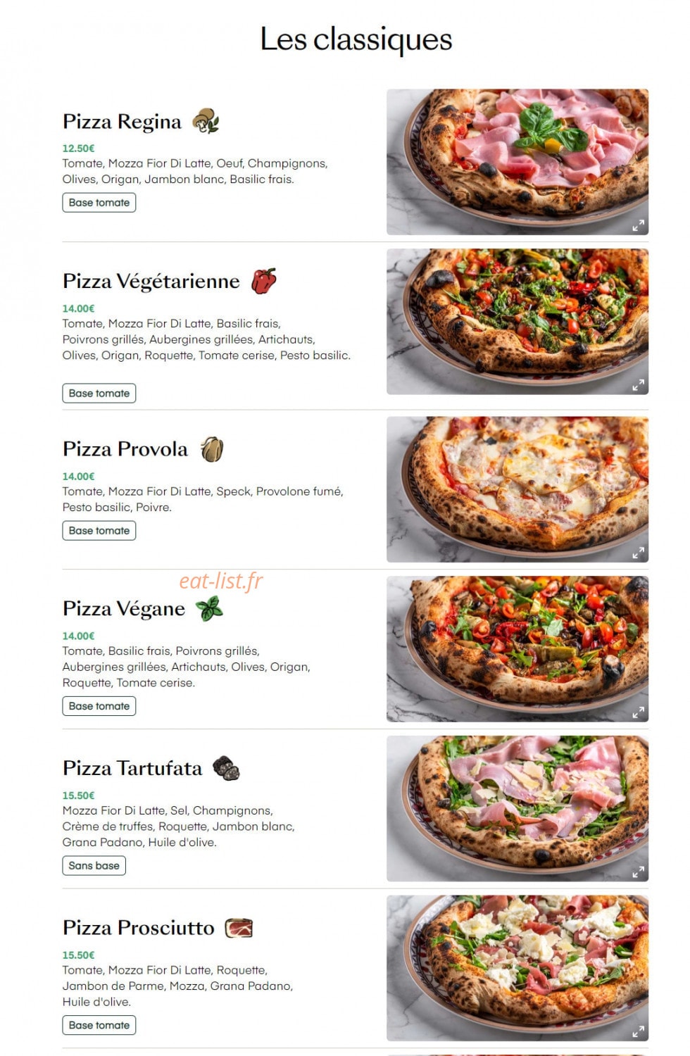 Mazzolina — carte page 2