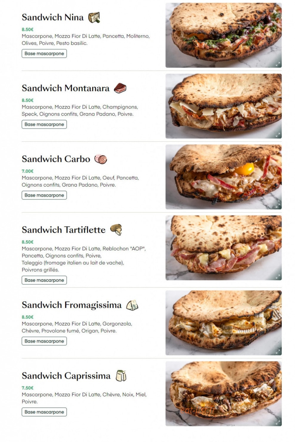 Mazzolina — carte page 6