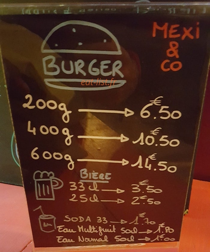 Mexi'n'co — carte page 1