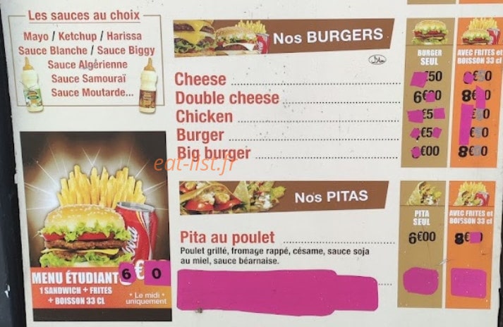 Mixfood — carte page 2