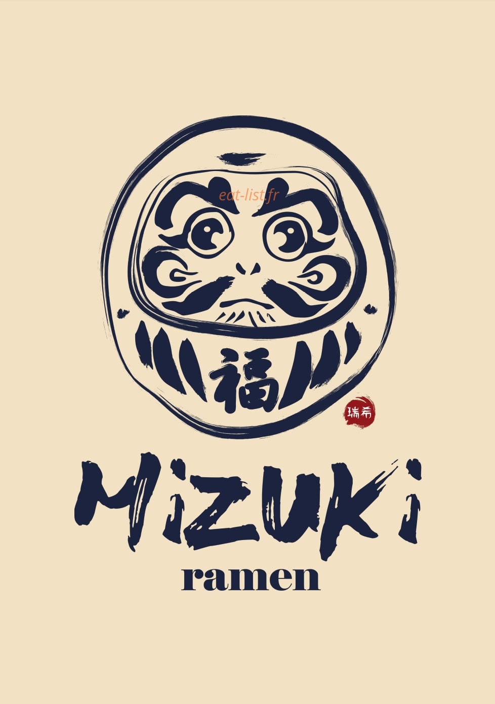 Mizuki Ramen — carte page 1
