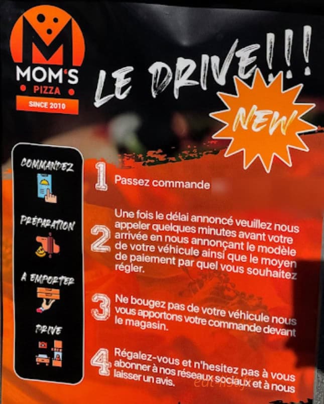 Mom's Pizza — carte page 3