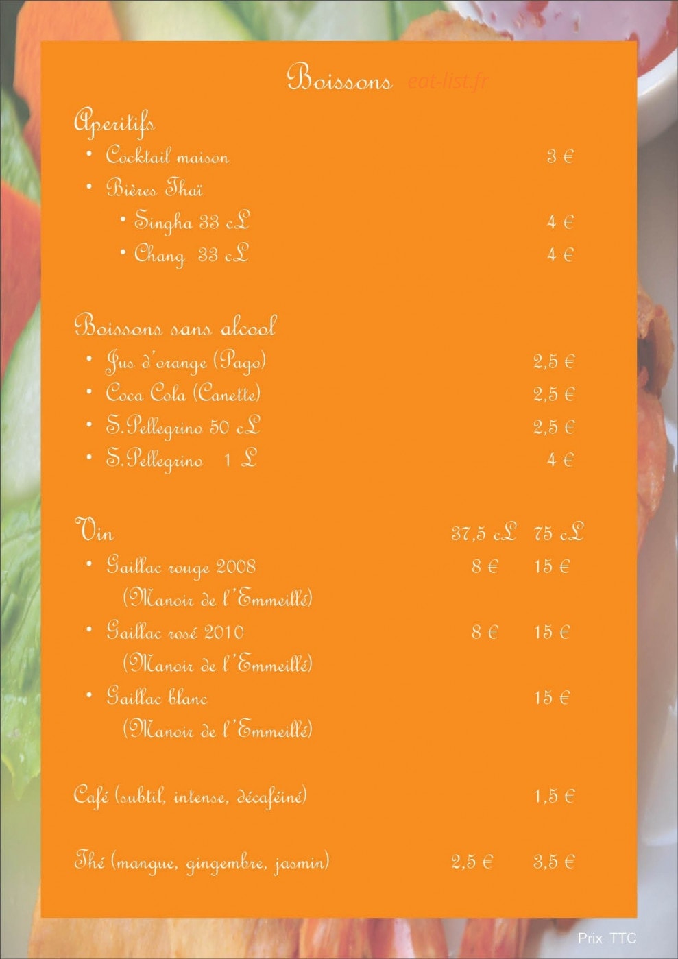 Muang Thai — carte page 7