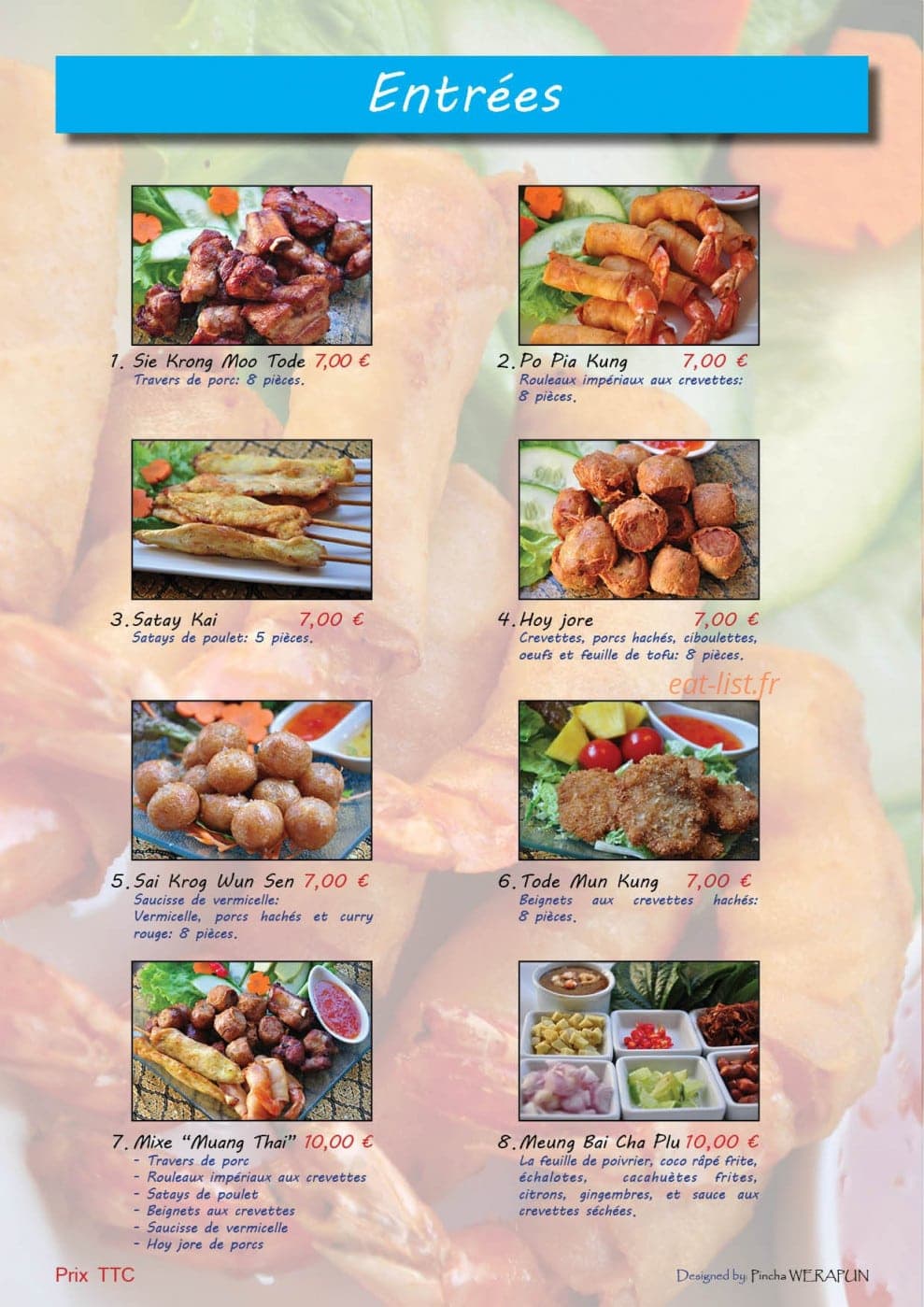 Muang Thai — carte page 1
