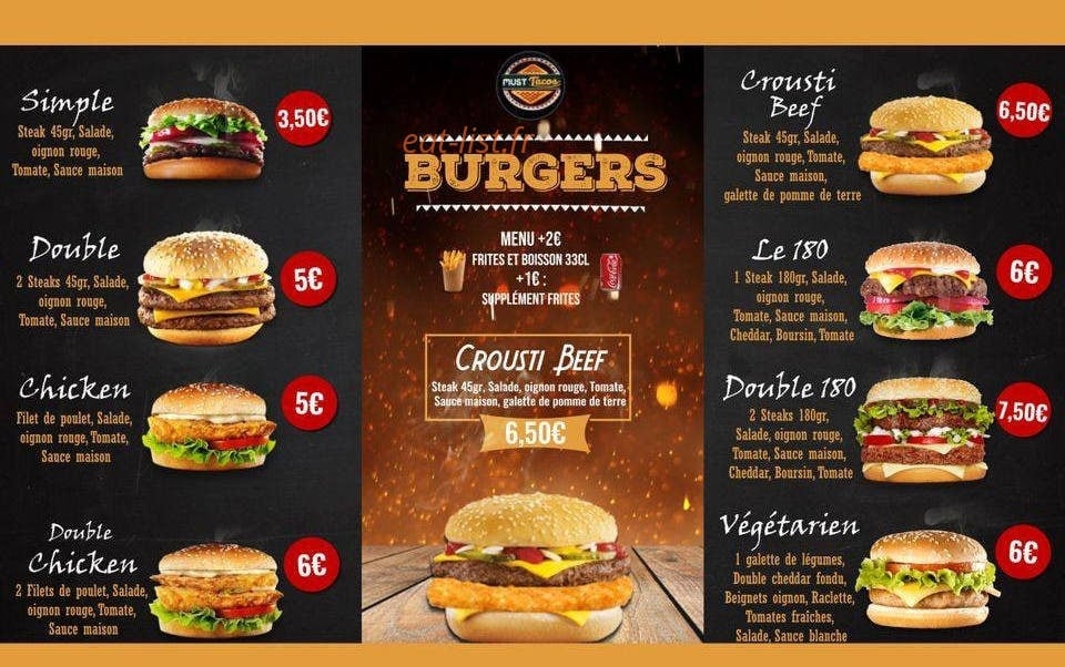Must Tacos — carte page 2