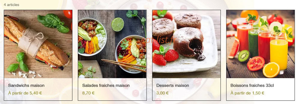 My breakfast — carte page 1