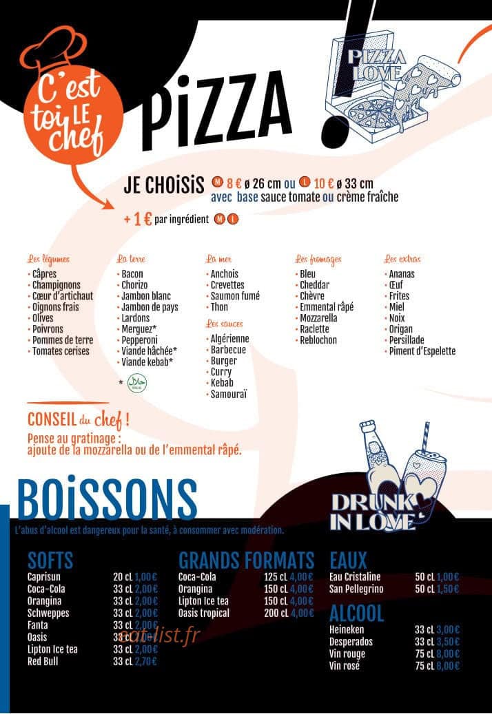 My Pizza — carte page 4