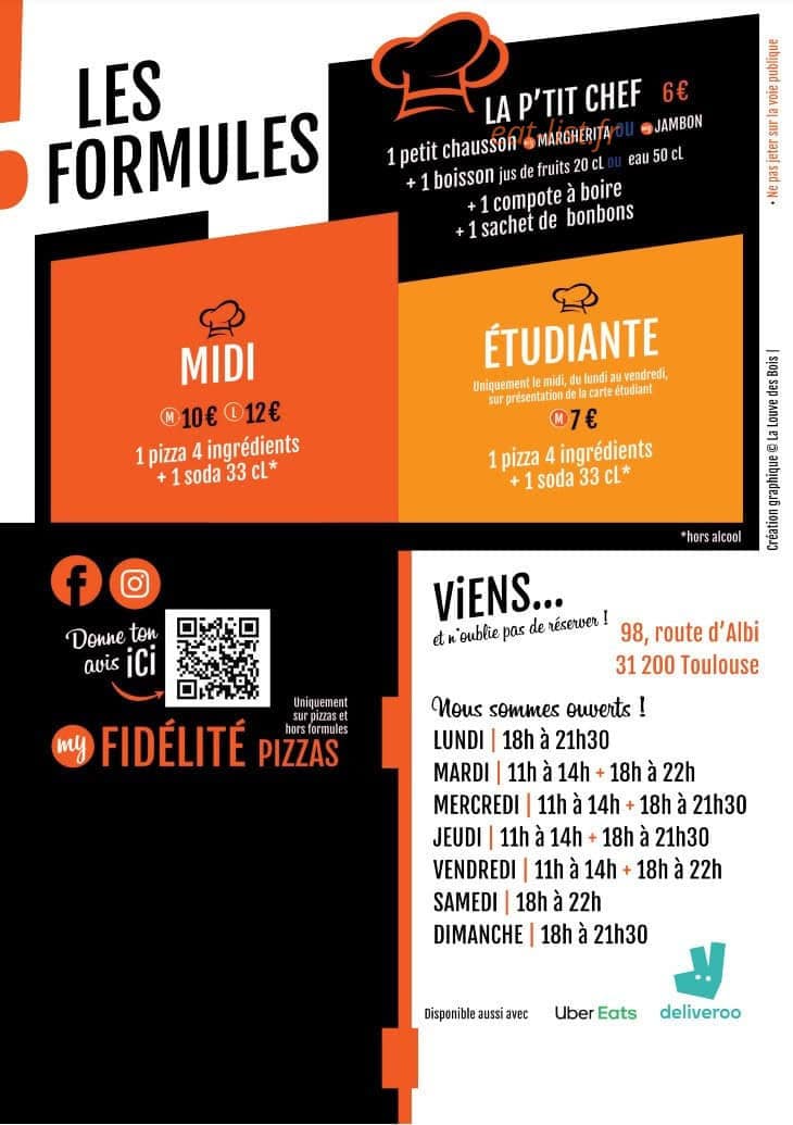 My Pizza — carte page 3