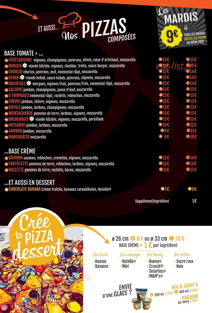 My Pizza — carte page 2
