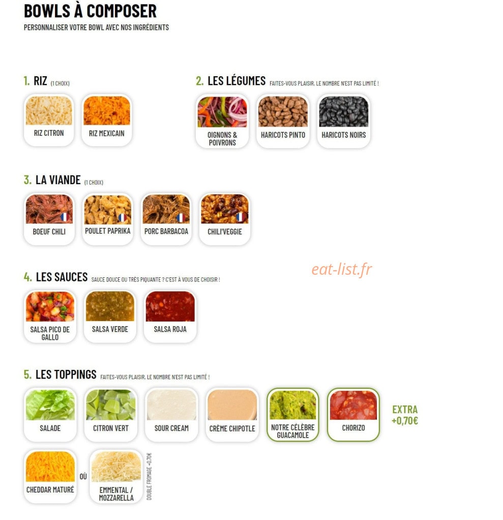 Nachos — carte page 3