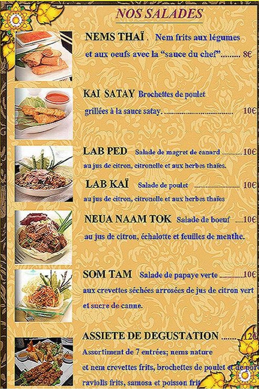 Narai Thai — carte page 2