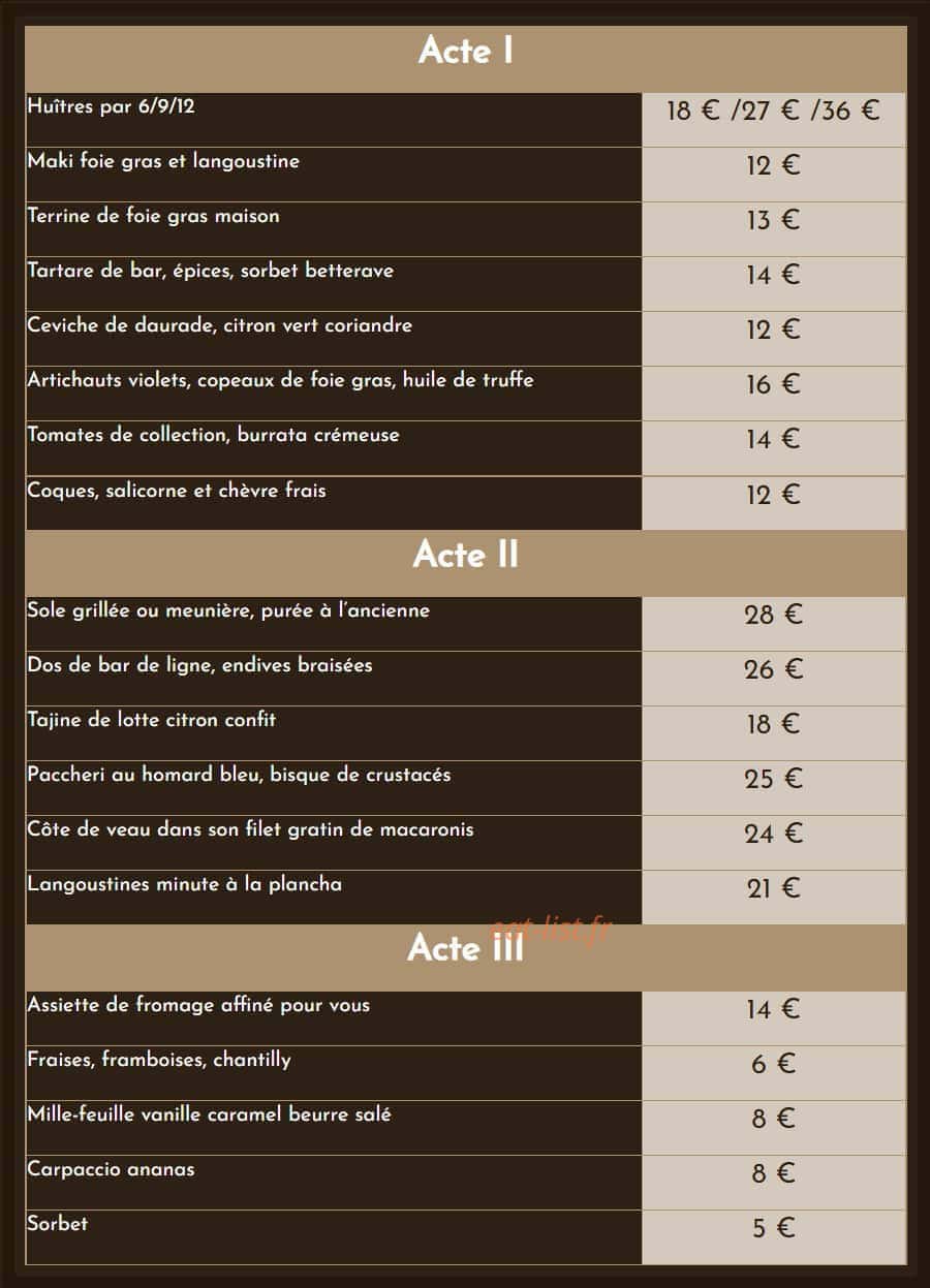 Noma — carte page 1