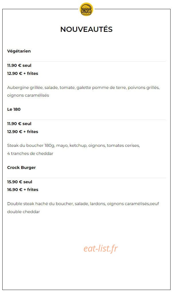 Novo Burger — carte page 4