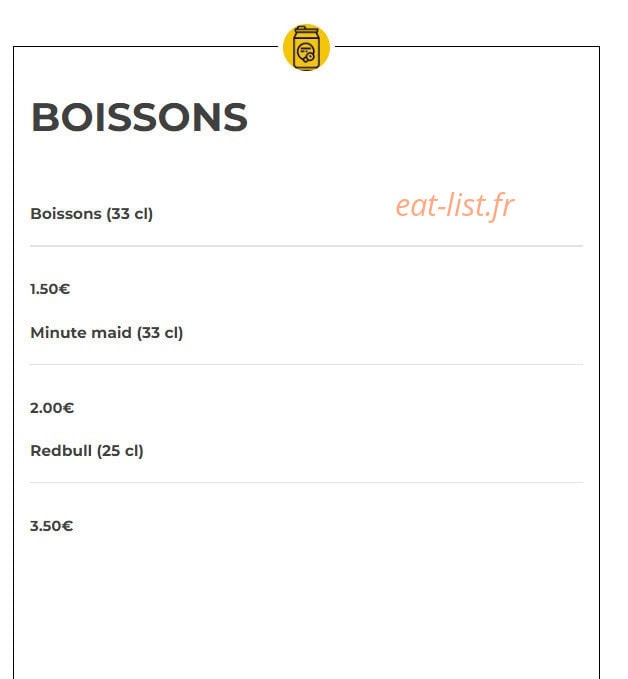 Novo Burger — carte page 10