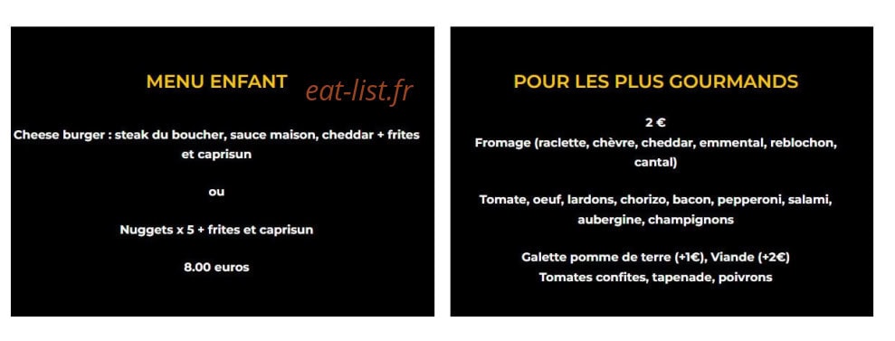 Novo Burger — carte page 1