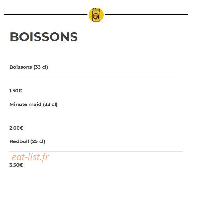 Novo Burger — carte page 10