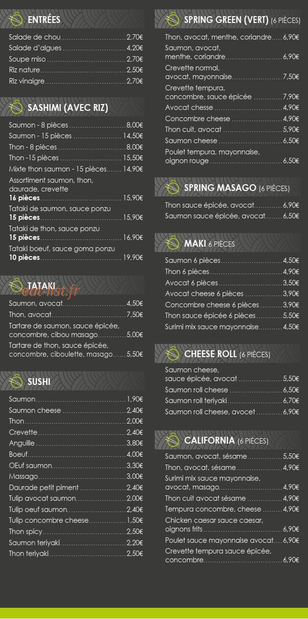 O Bo Bun — carte page 2