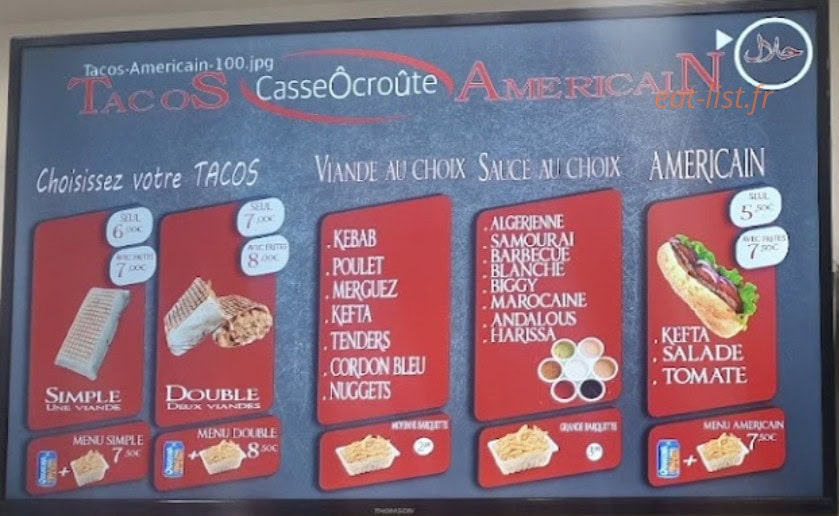 Ô casse crôute — carte page 4