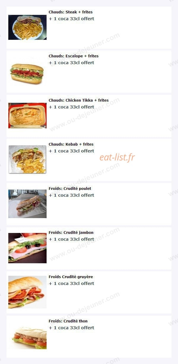 O'Délice — carte page 8