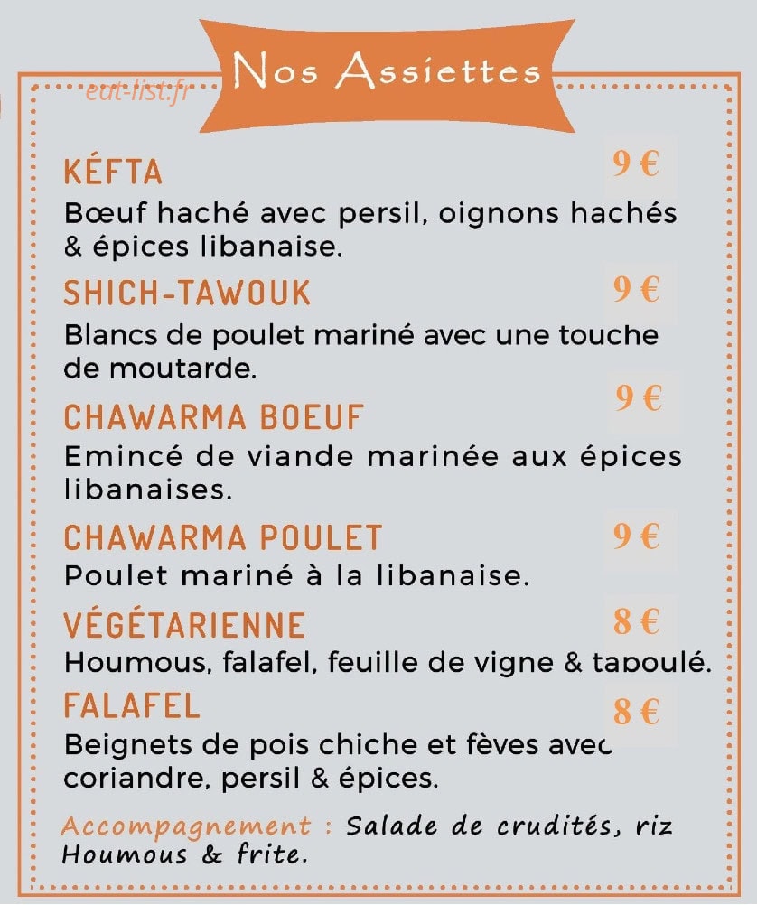O'Liban — carte page 2