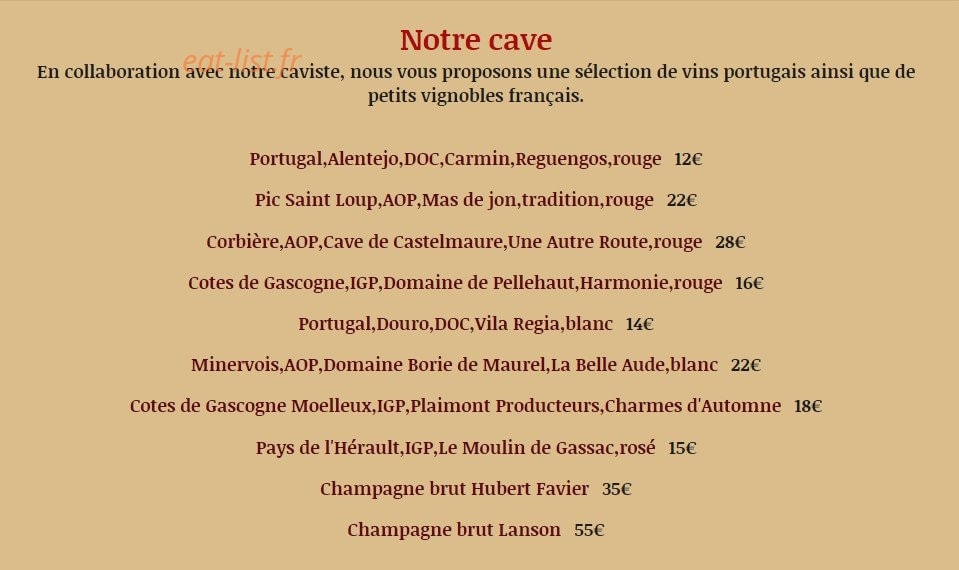 ô Saveurs Dorées — carte page 5