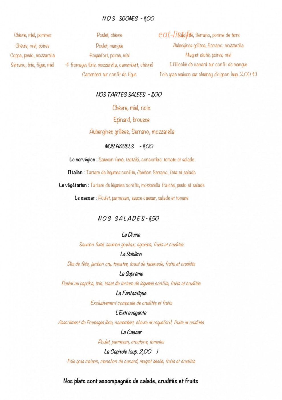 O Thé Divin — carte page 1