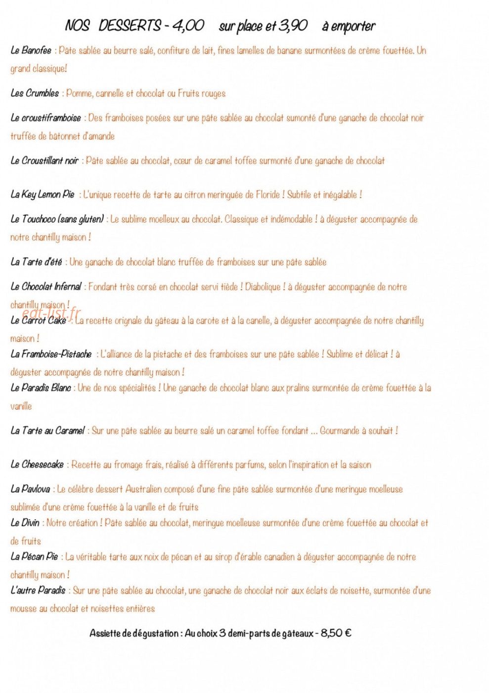 O Thé Divin — carte page 2