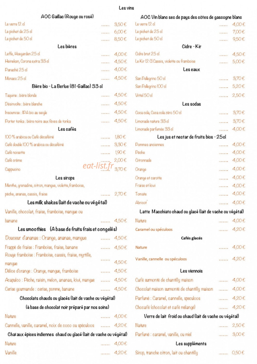 O Thé Divin — carte page 6