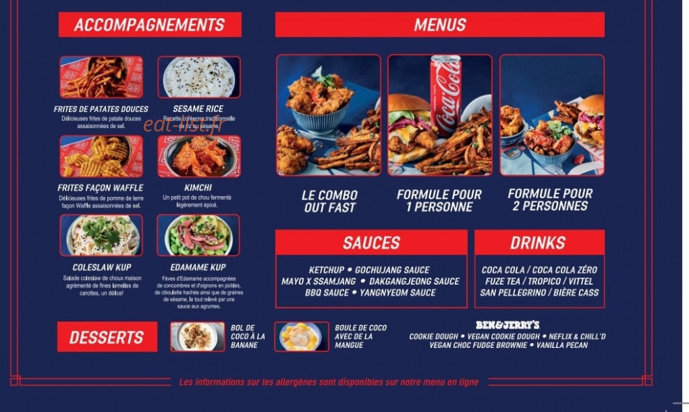 Out Fry — carte page 2